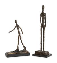 A Pair of Brutalist Style Bronze Figures in the Manner of Diego Giacometti (Swiss, 1902-1985)