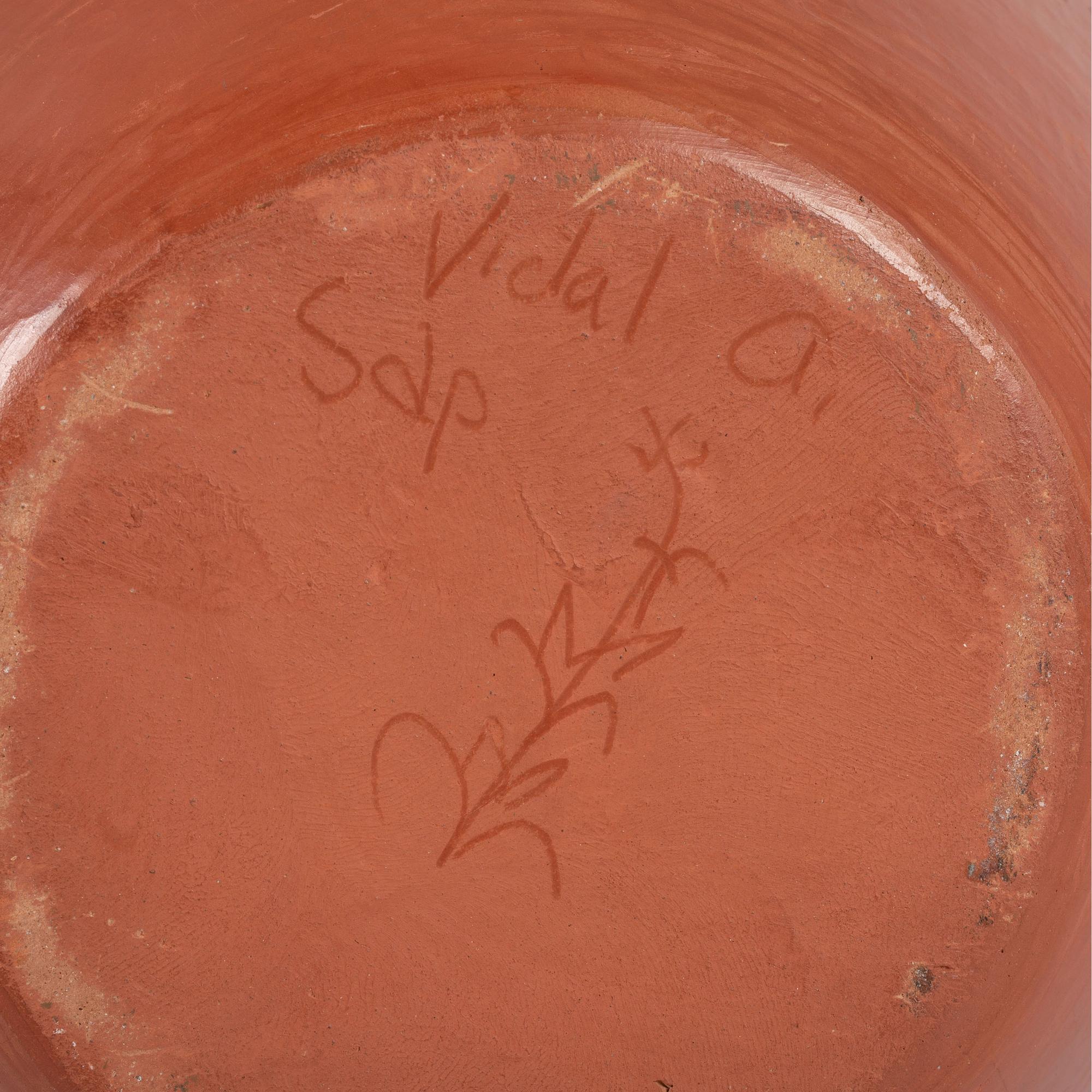 A Large Redware Jar, with Bighorn Sheep