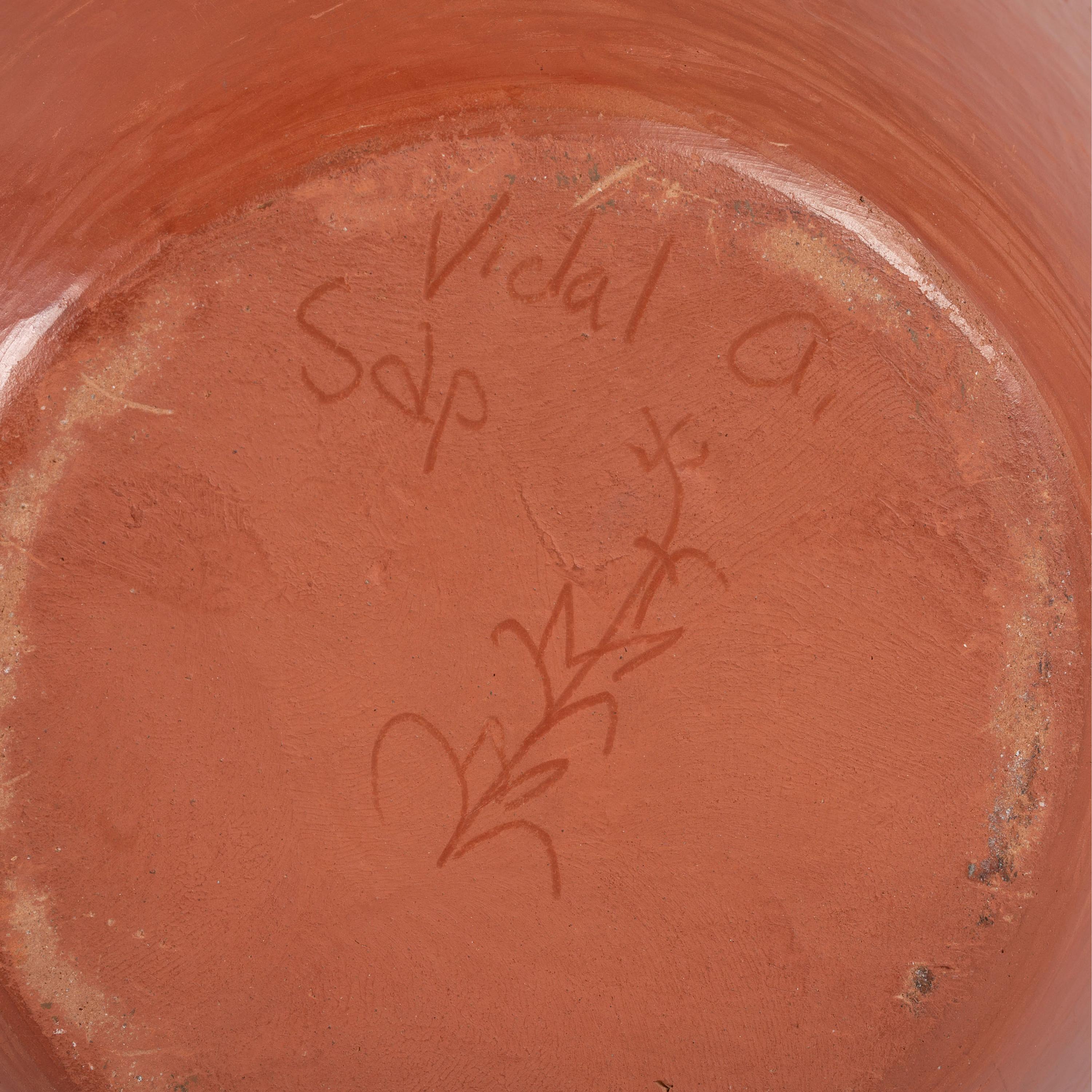 A Large Redware Jar, with Bighorn Sheep