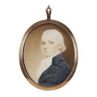 Robert Field (c. 1769-1819) Portrait miniature of a Philadelphia gentleman, circa 1797, case