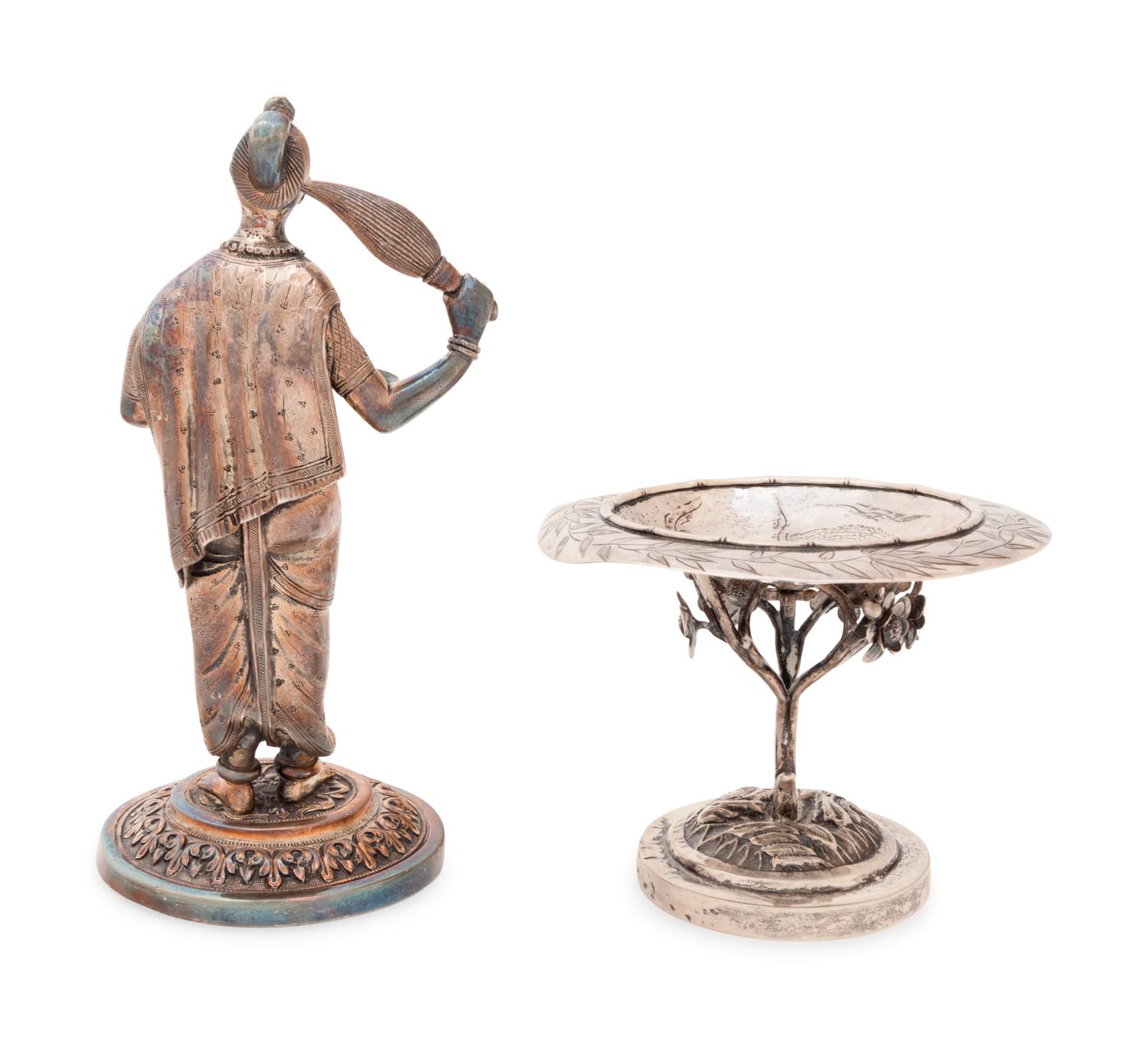 Two Southeast Asian Silver Table Articles