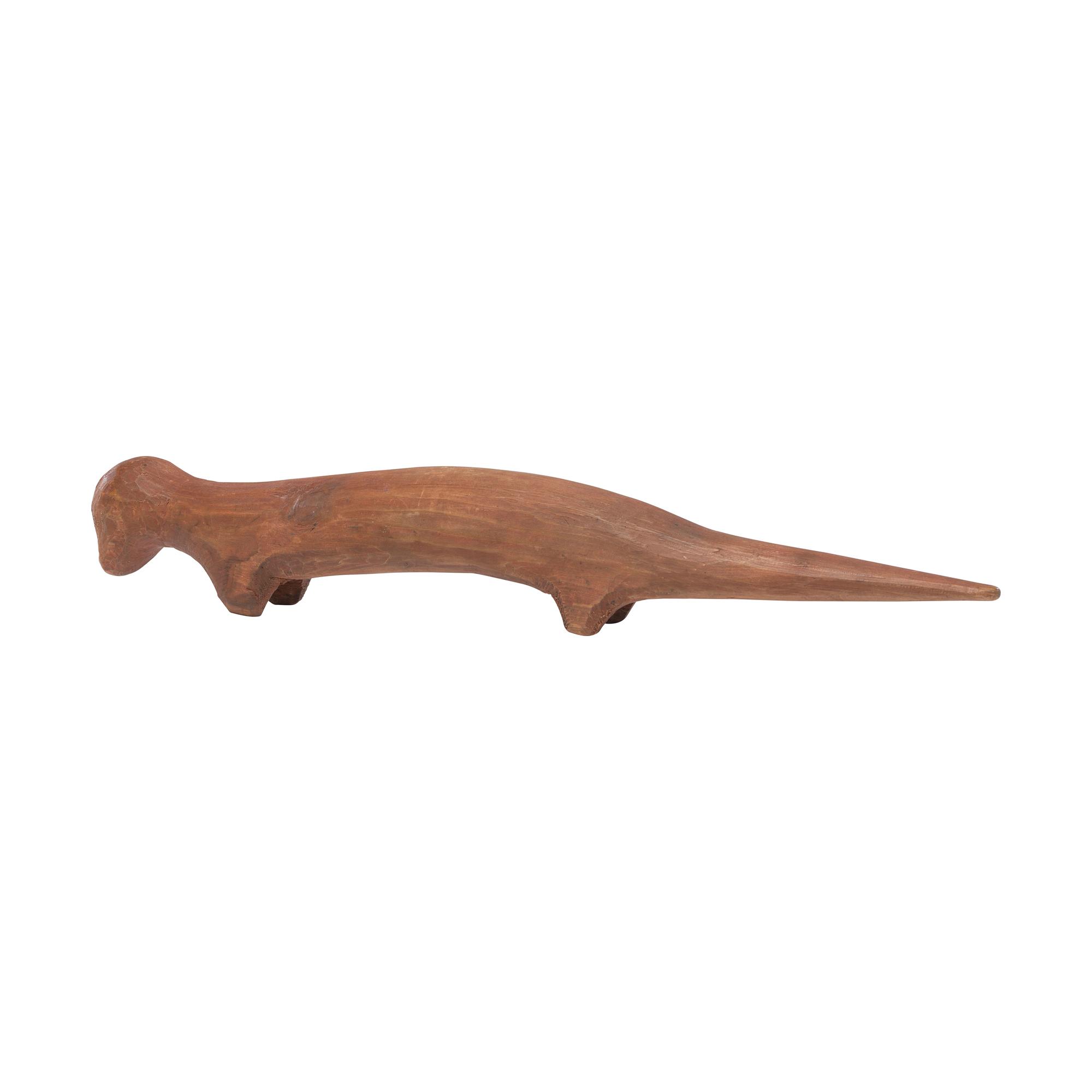 Great Lakes Carved Wood Otter Effigy