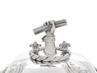 An Important Victorian Silver Presentation Covered Serving Dish of British Railroad Interest