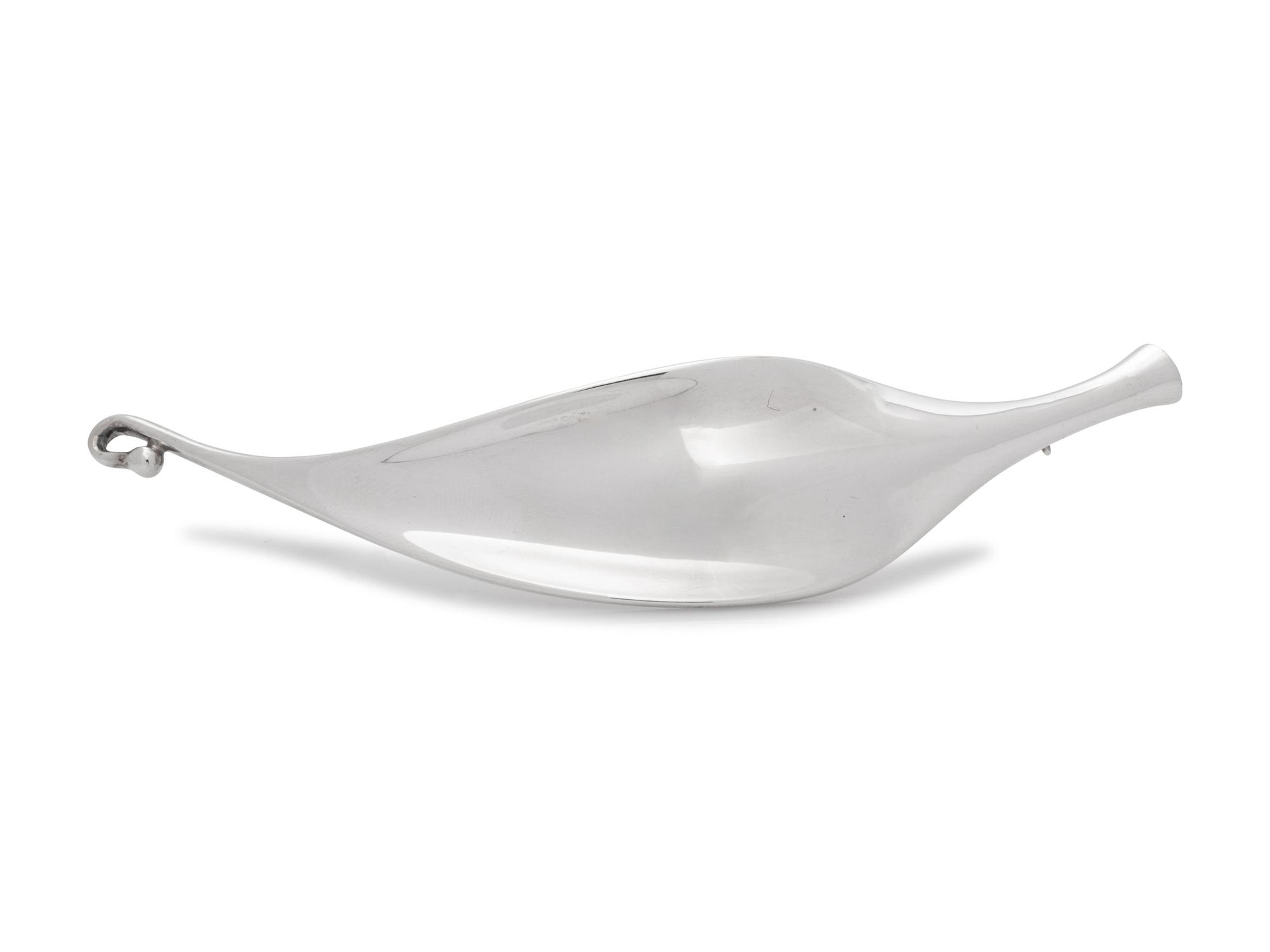 A Modernist Sterling Silver Brooch, Vivianna Torun Bulow-Hube for Georg Jensen,