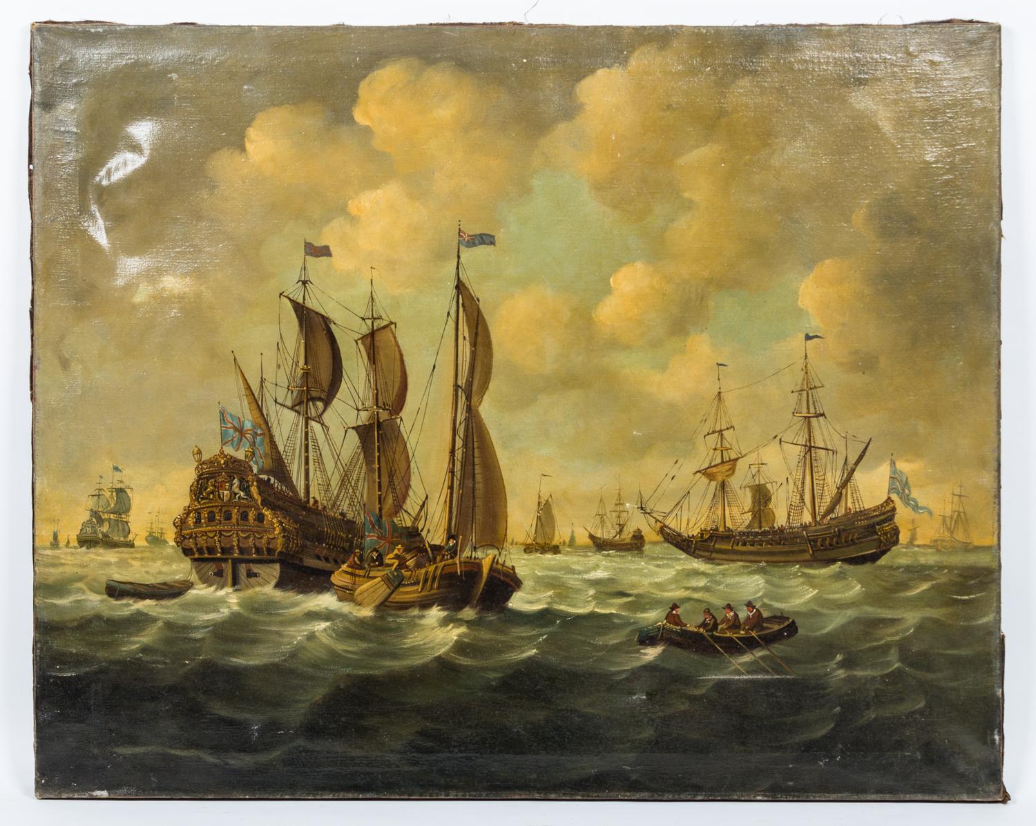 Artist Unknown, (19th/20th century), Naval Battle Scene