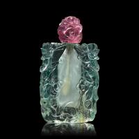 A Fine Chinese Carved Aquamarine Snuff Bottle, 19th Century