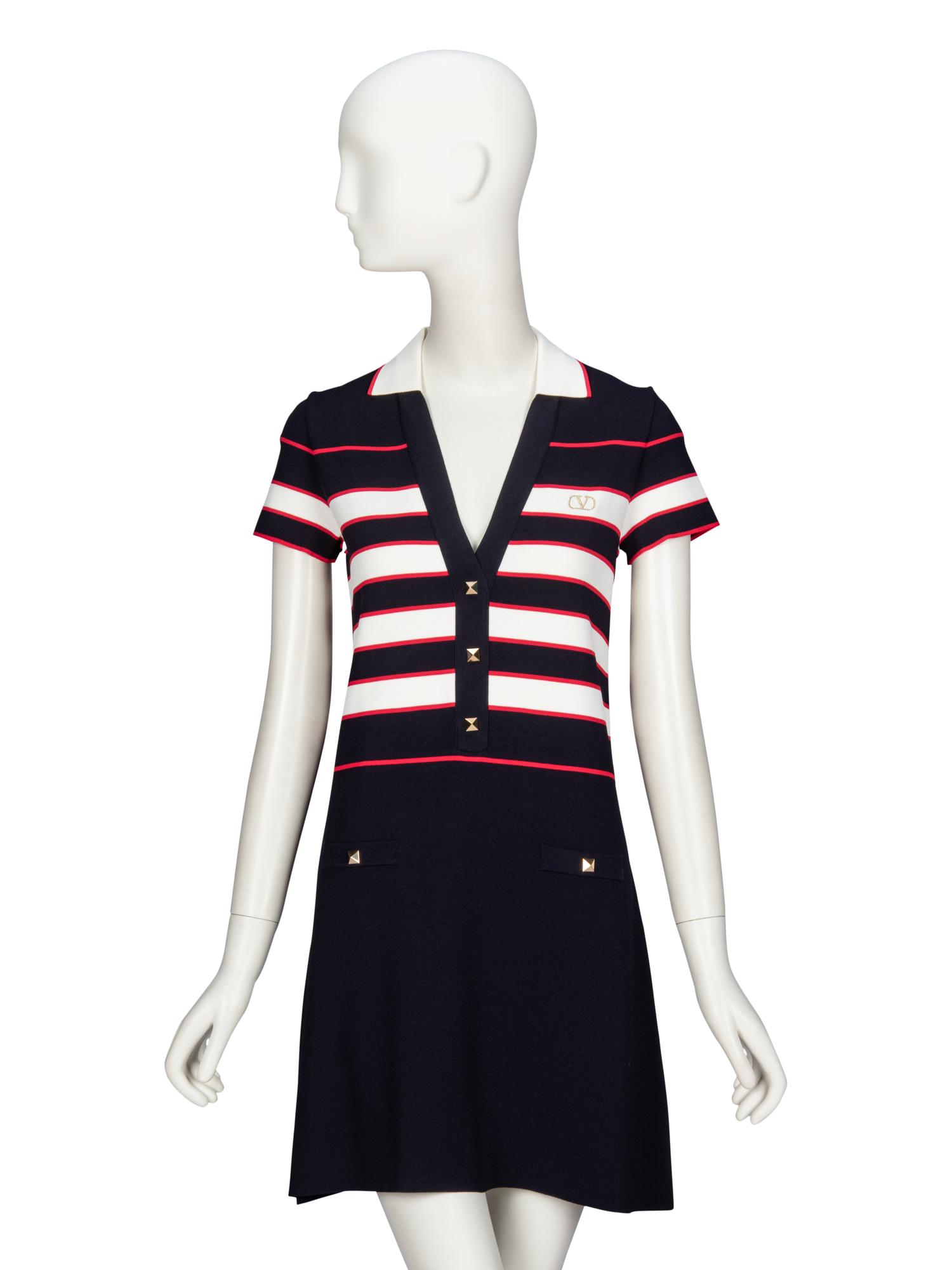 VALENTINO, KNIT POLO TENNIS DRESS