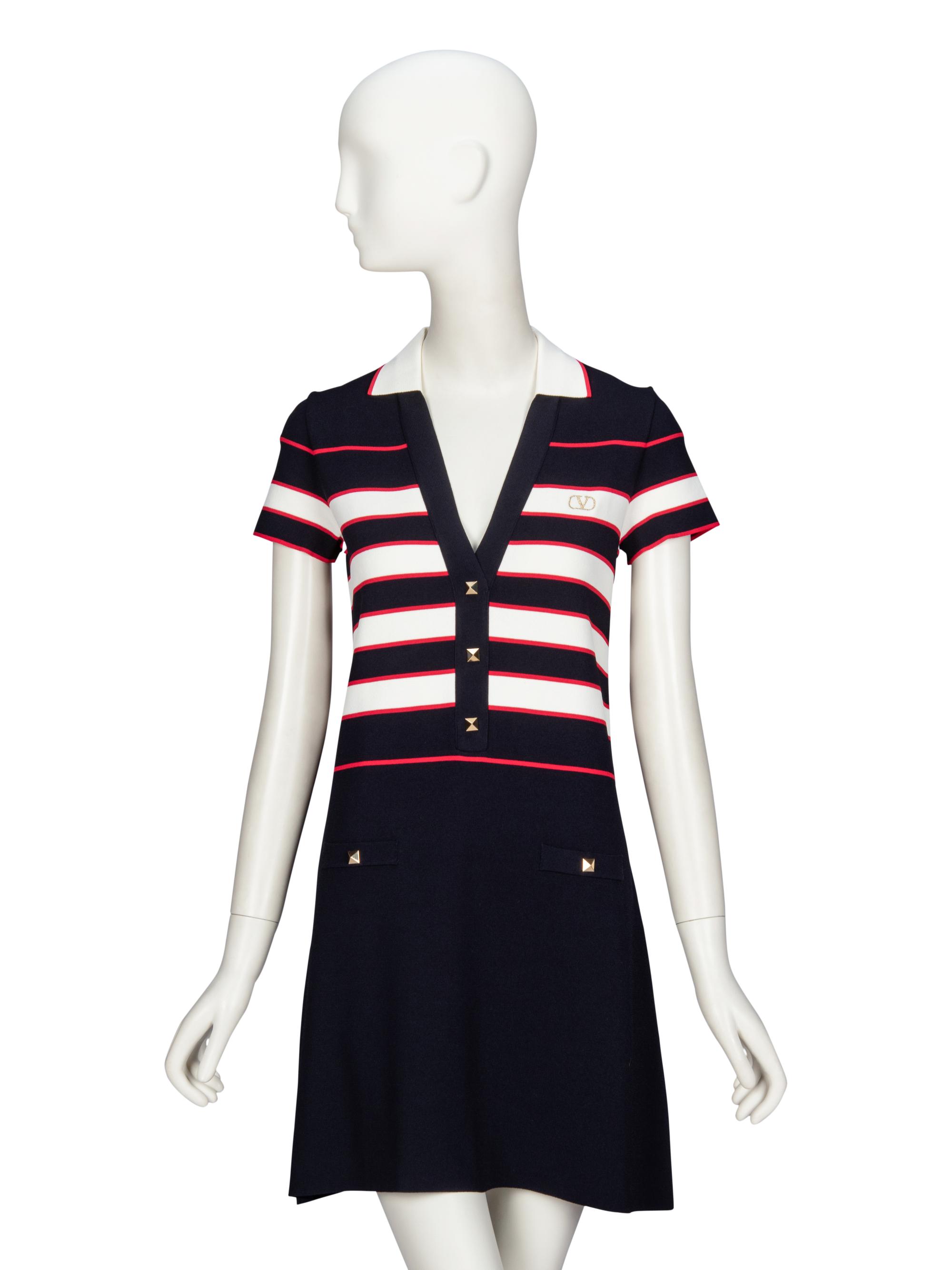 VALENTINO, KNIT POLO TENNIS DRESS