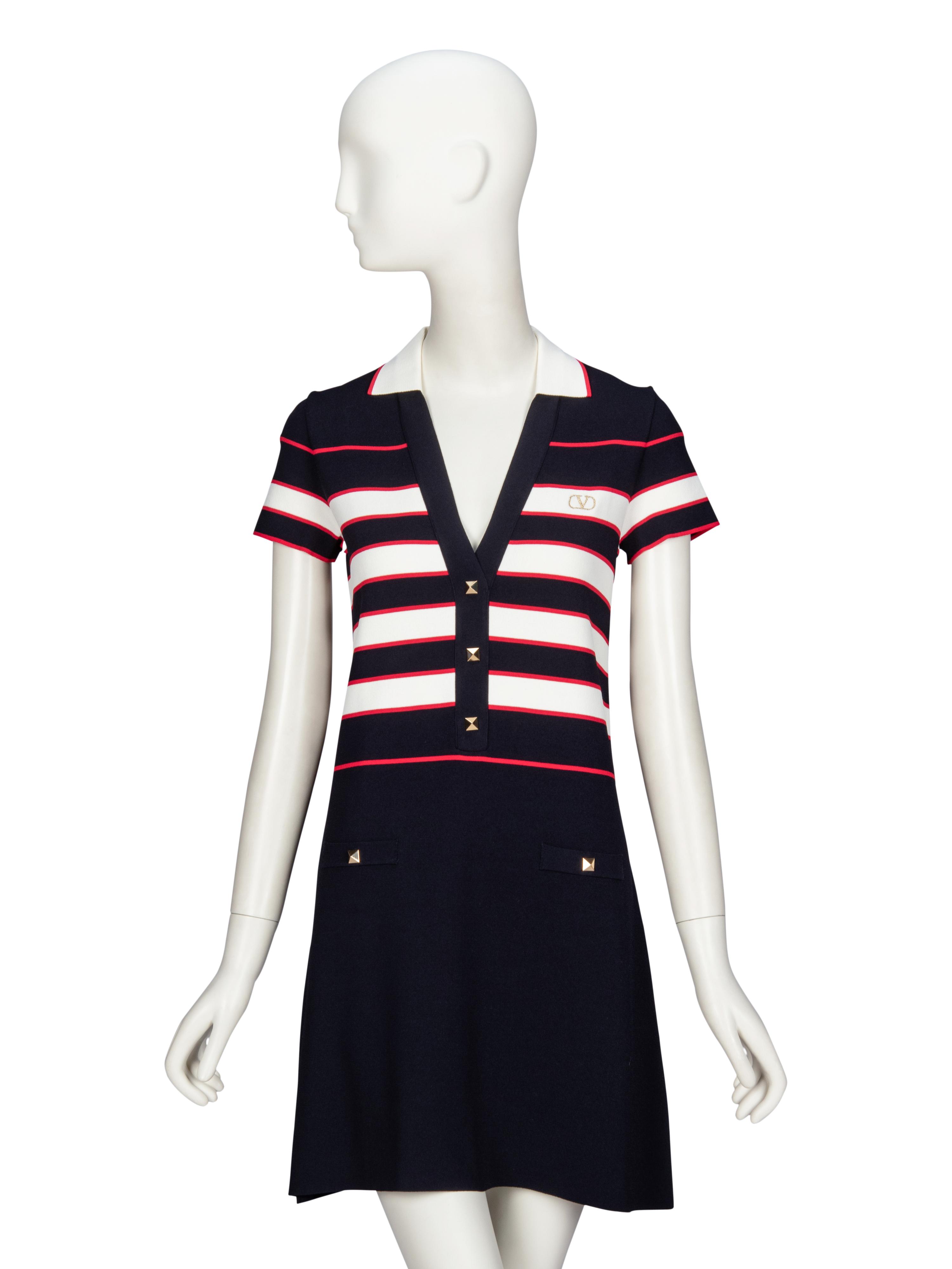 VALENTINO, KNIT POLO TENNIS DRESS