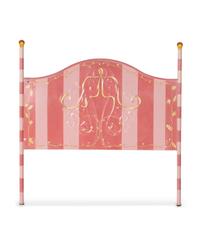 A Pair of Painted Metal Headboards and Footboards