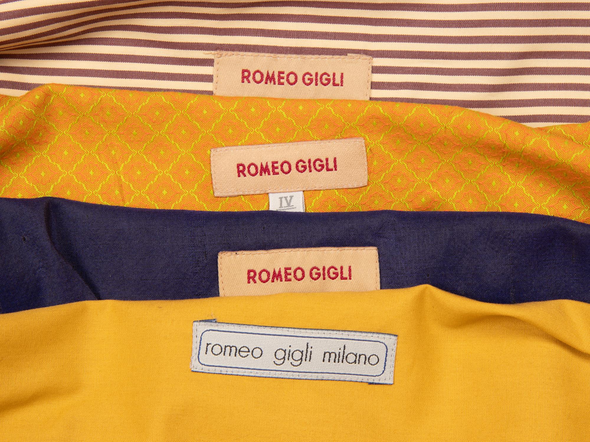 Romeo Gigli, Four Shirts