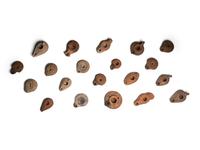 Nineteen Greco-Roman Terracotta Oil Lamps