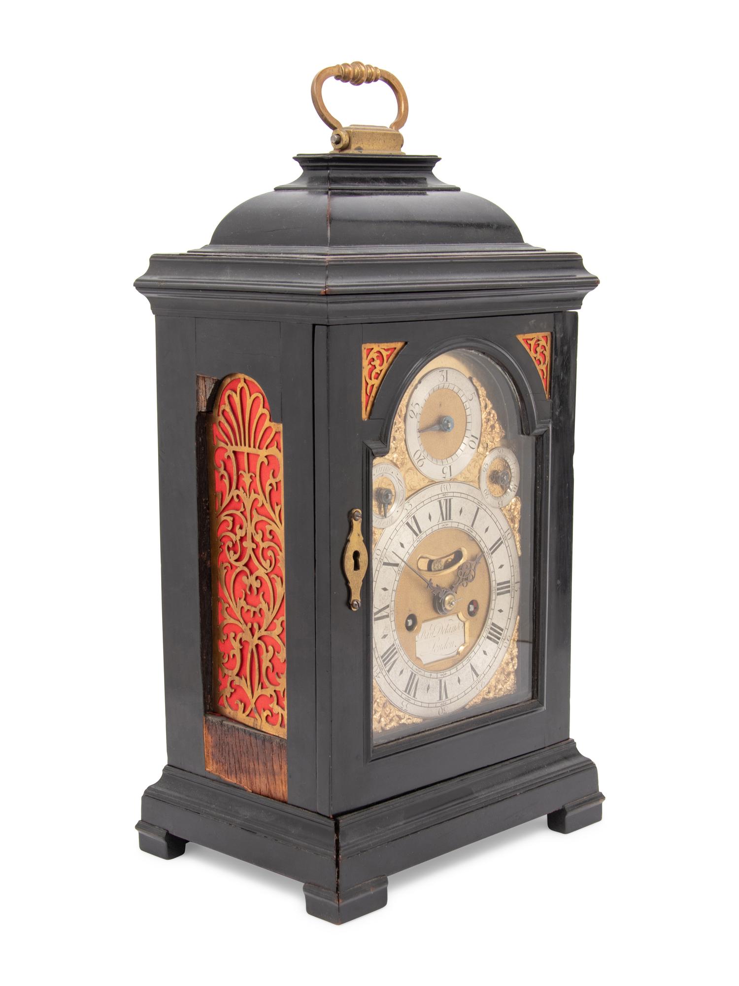 A George I Ebonized Repeating Bracket Clock