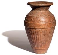 An Etruscan Impasto Pithos with a Stamped Animal Frieze