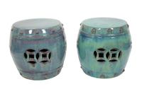 A Group of Italian Teal Glazed Terracotta Articles