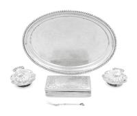 A Group of Five Continental and Canadian Silver Table Articles
