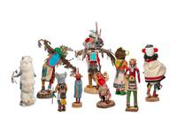 Hopi Katsinas and Navajo Carvings, PLUS