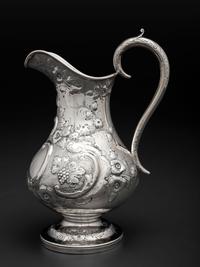 An American Coin Silver Pitcher