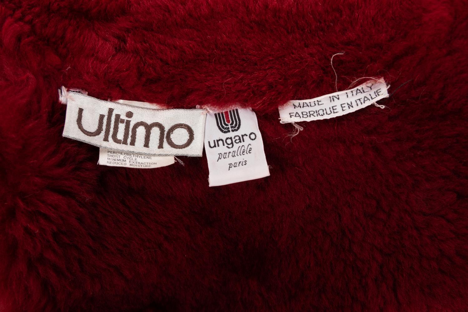 Ungaro Parallele Red Leather Jacket