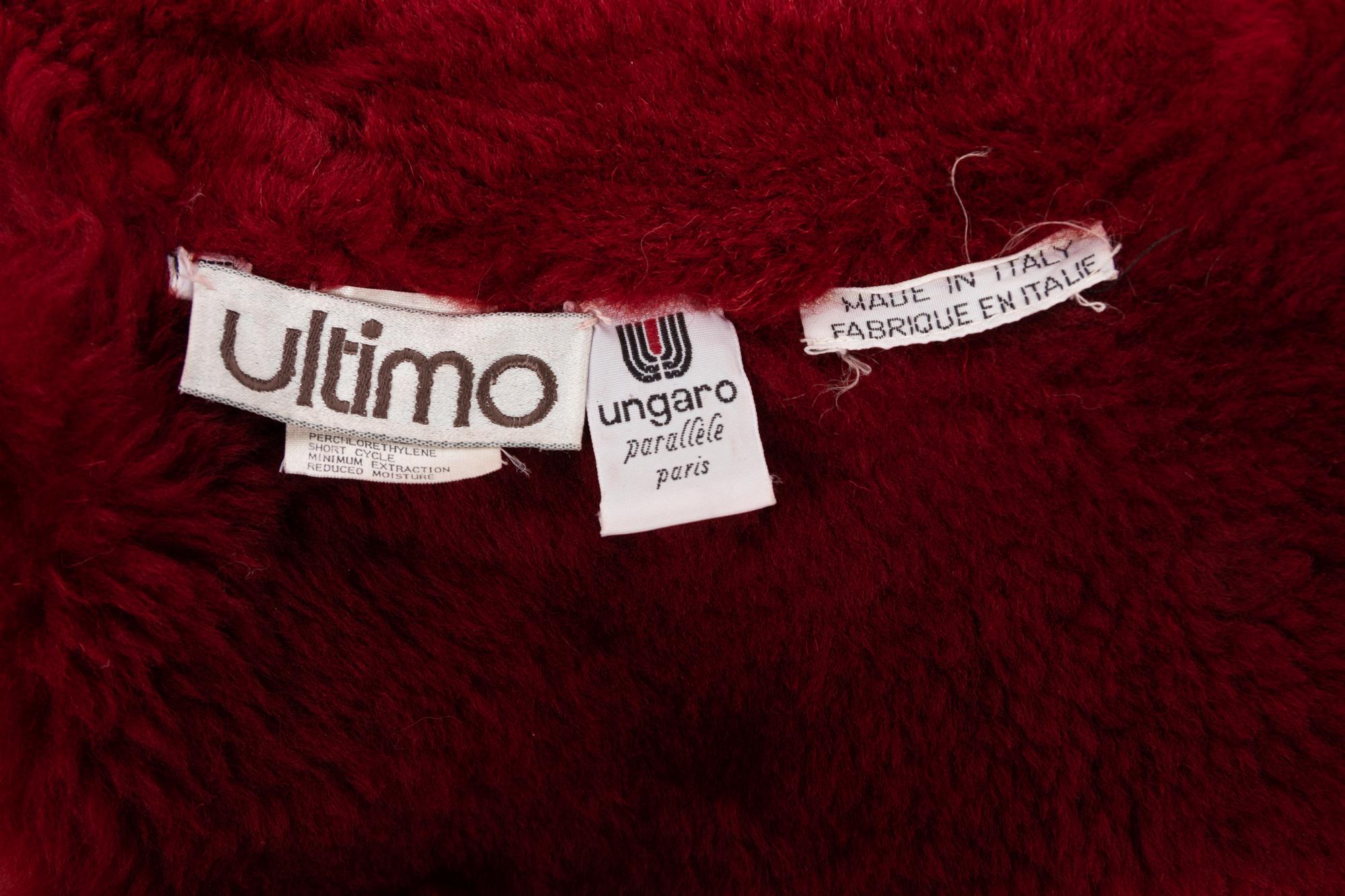 Ungaro Parallele Red Leather Jacket