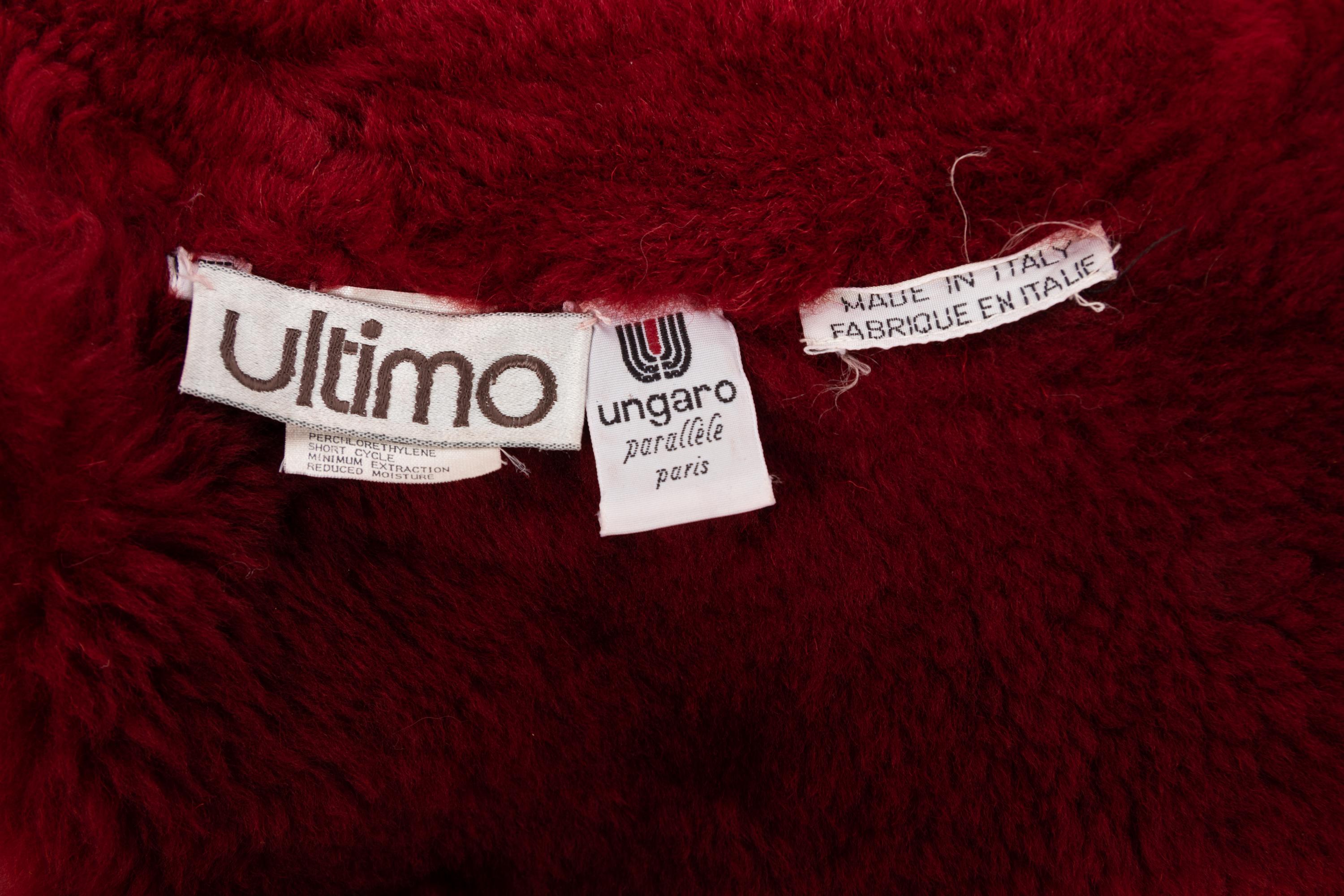 Ungaro Parallele Red Leather Jacket