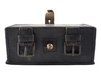 [CIVIL WAR]. Cartridge box with tins, possibly Confederate.