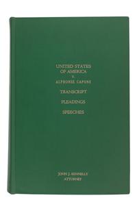 [CAPONE, Alphonse]. THE UNITED STATES OF AMERICA V. ALPHONSE CAPONE. An archive of approximately 443 carbon copy typescript pages and 58 mimeographed pages relating to the 1931 case against Al Capone.
