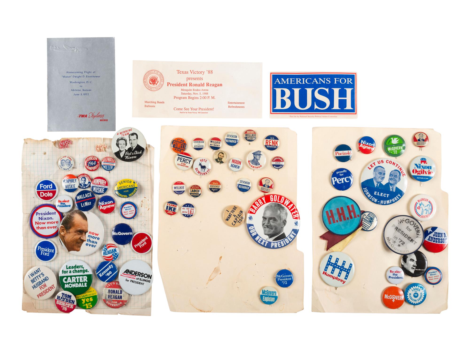 [POLITICS]. A collection of over 150 political campaign