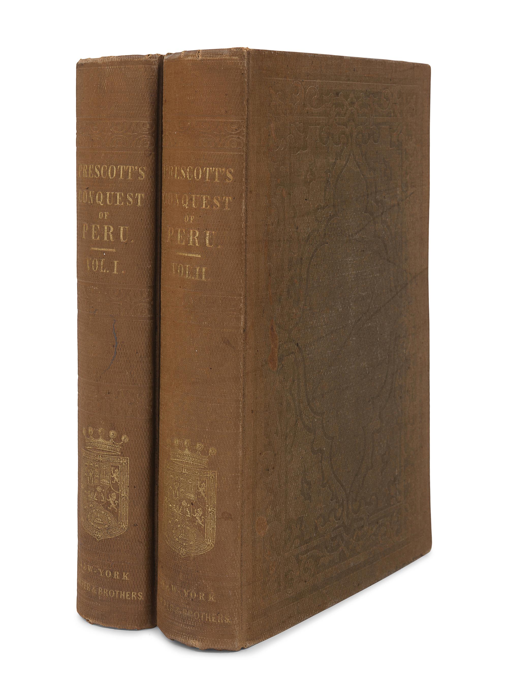 PRESCOTT, William H. History of the Conquest of Peru. New York: Harper and Brothers, 1847.