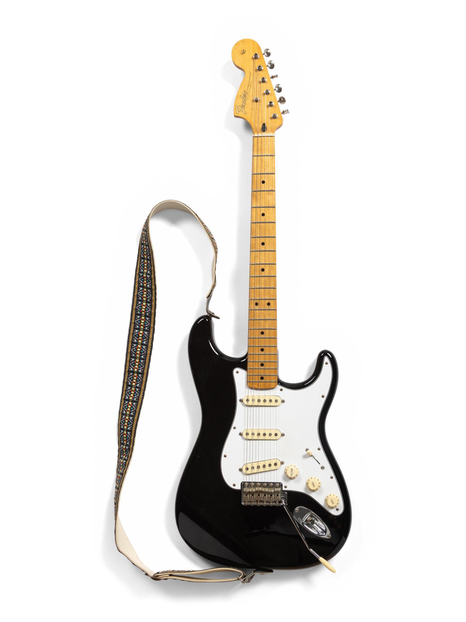 A Fender Black Jimmy Hendrix Special Edition Stratocaster Electric Guitar