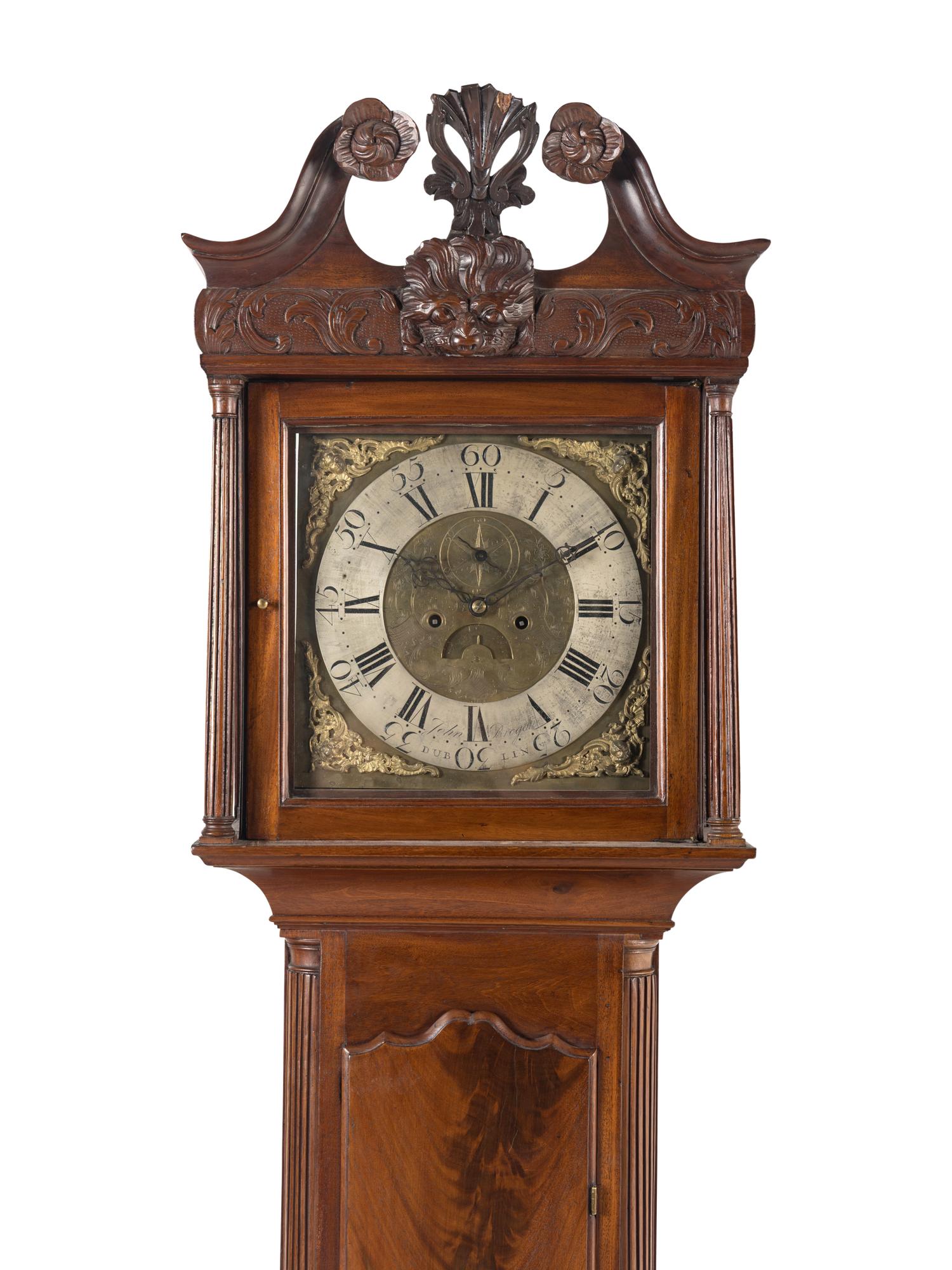 An Irish George III Mahogany Tall Case Clock