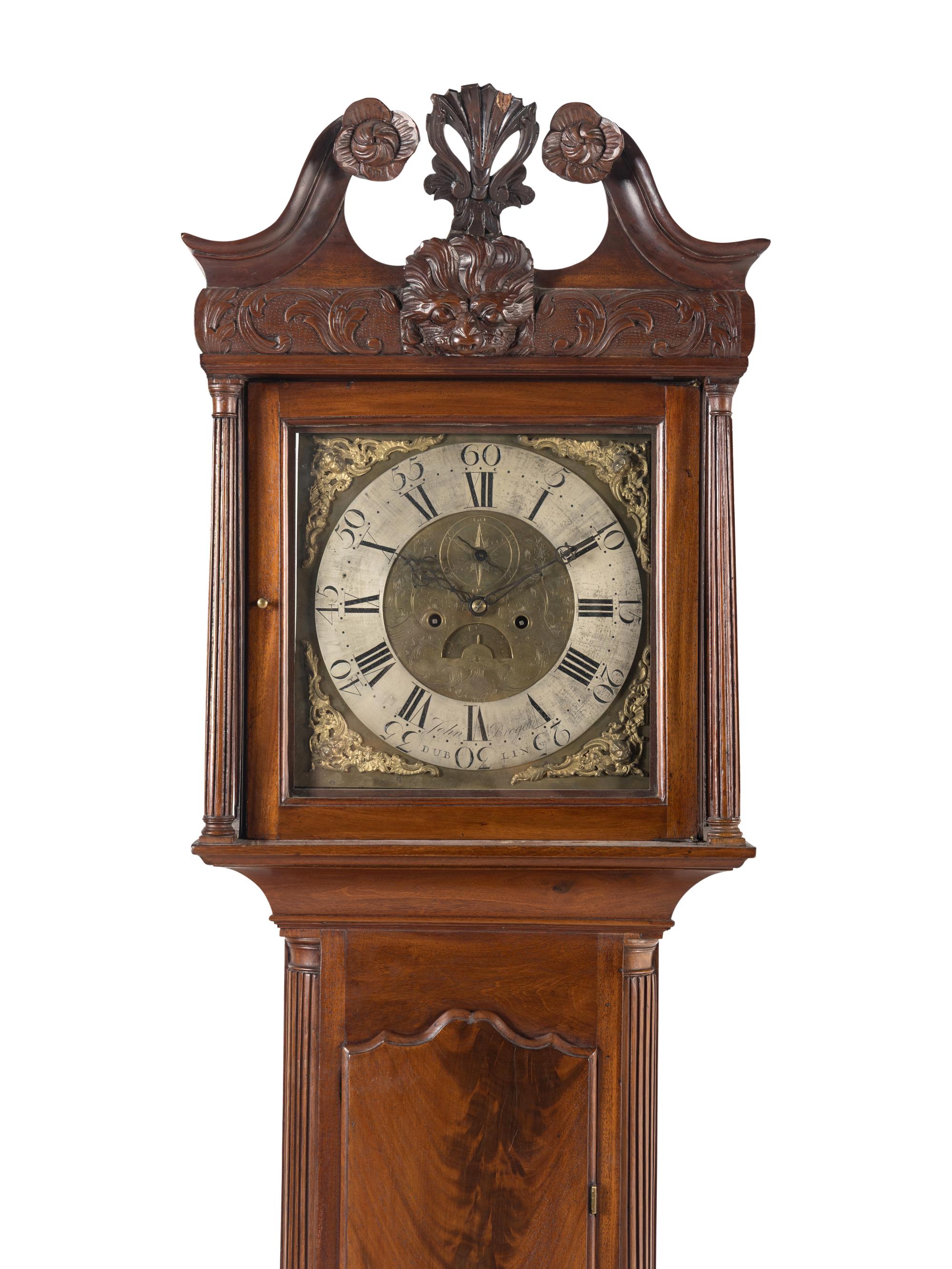 An Irish George III Mahogany Tall Case Clock