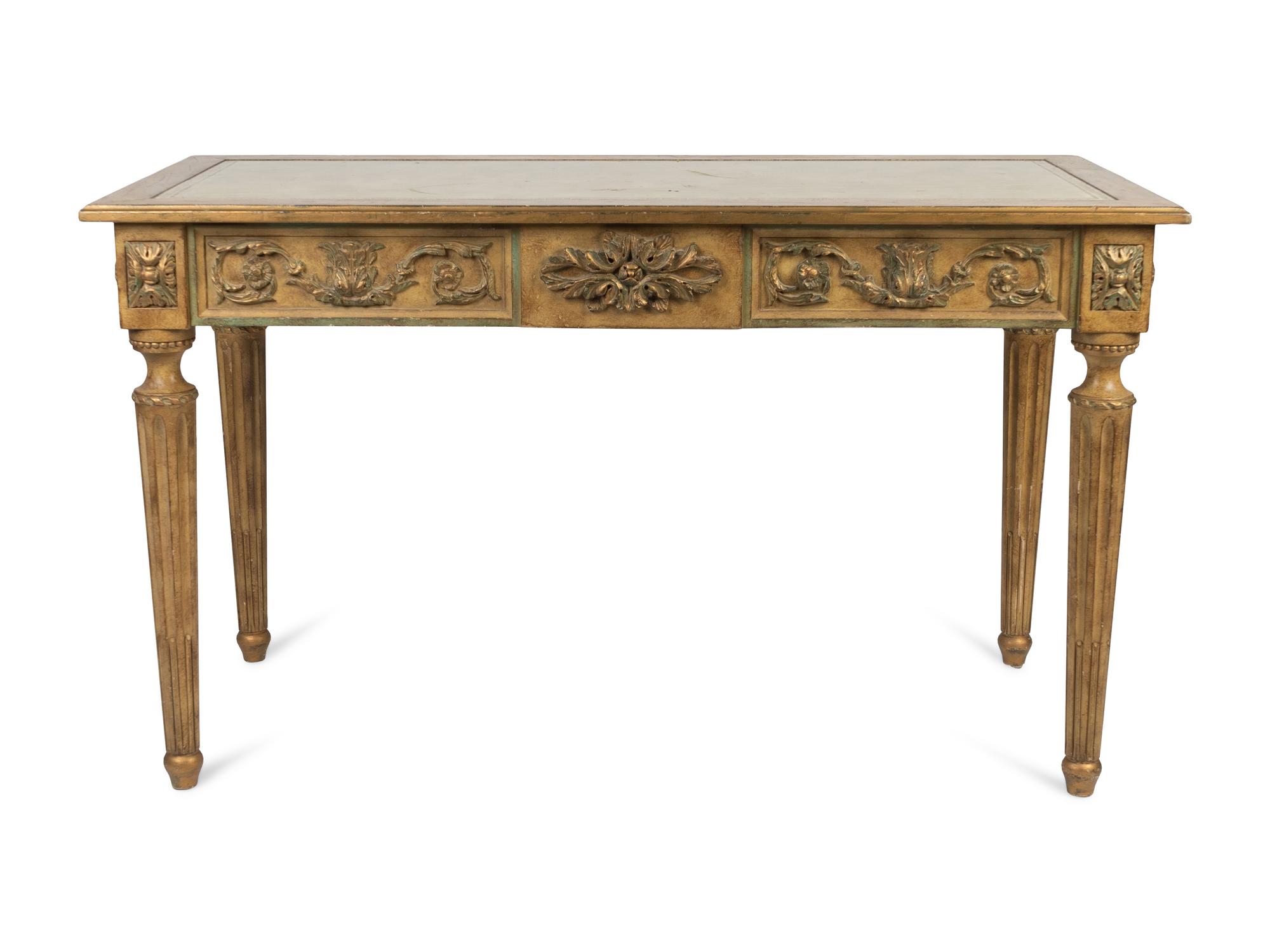 A Louis XVI Style Painted Writing Desk — EARLY 20TH CENTURY