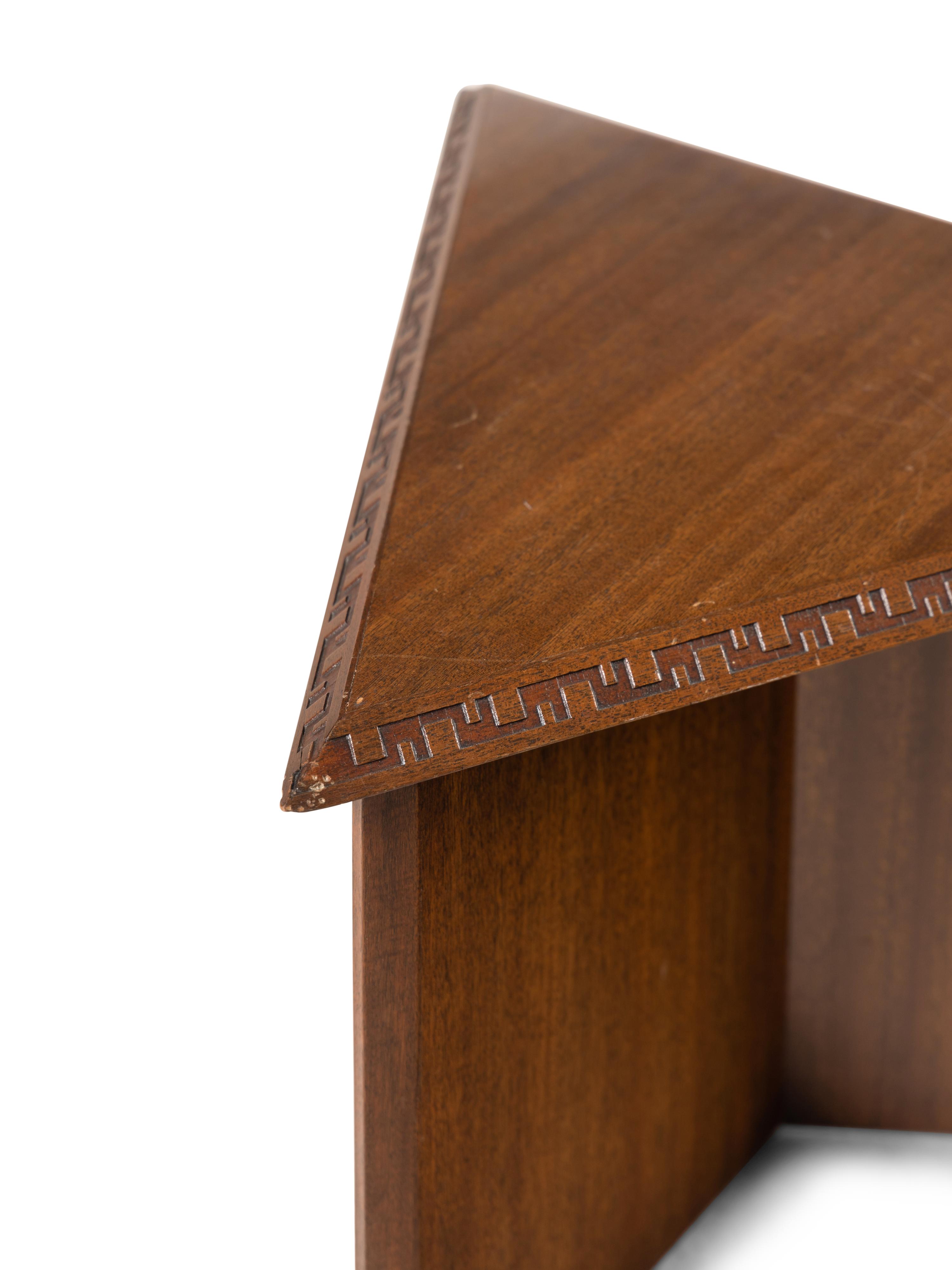 Taliesin Triangular Table Heritage Henredon, USA 1955