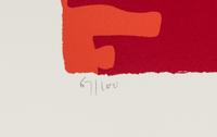 Six in Vermillion with Green in Yellow; Six in Vermillion with Violet in Red; and Six in Vermillion with Red in Red (a group of three prints), 1970