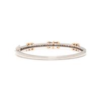 BICOLOR GOLD AND DIAMOND BANGLE BRACELET