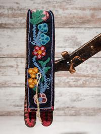 Great Lakes Wooden Quirt, with Beaded Wrist Strap