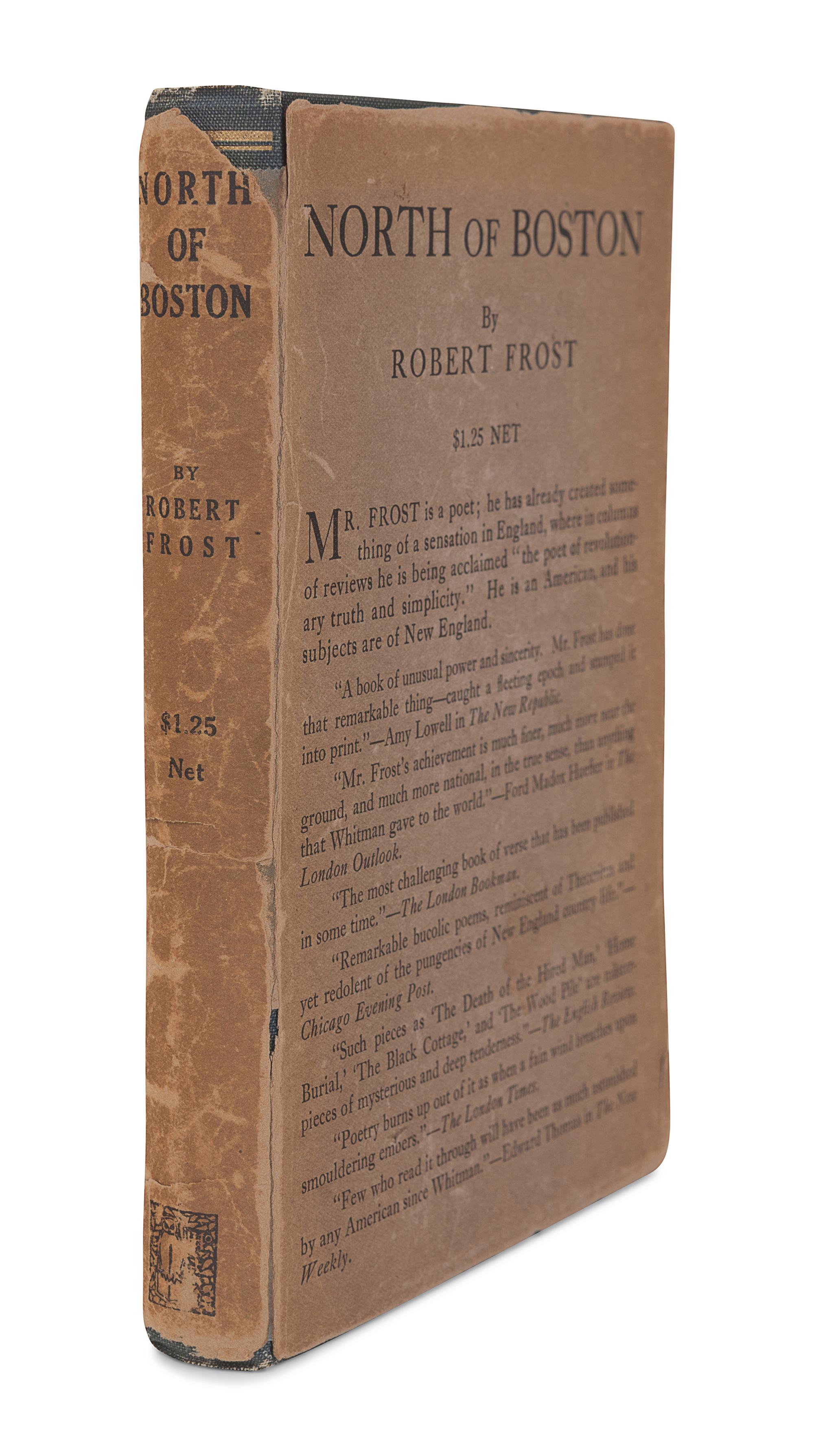 FROST, Robert (1874-1963). North of Boston. New York: Henry Holt and Company, 1924.
