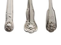 A Georgian and Victorian Silver Flatware Service