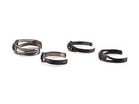 Fred Harvey Era Silver and Turquoise Trade Bracelets