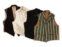 Four Men's 19th Century Waistcoats/Vests, 1850-70