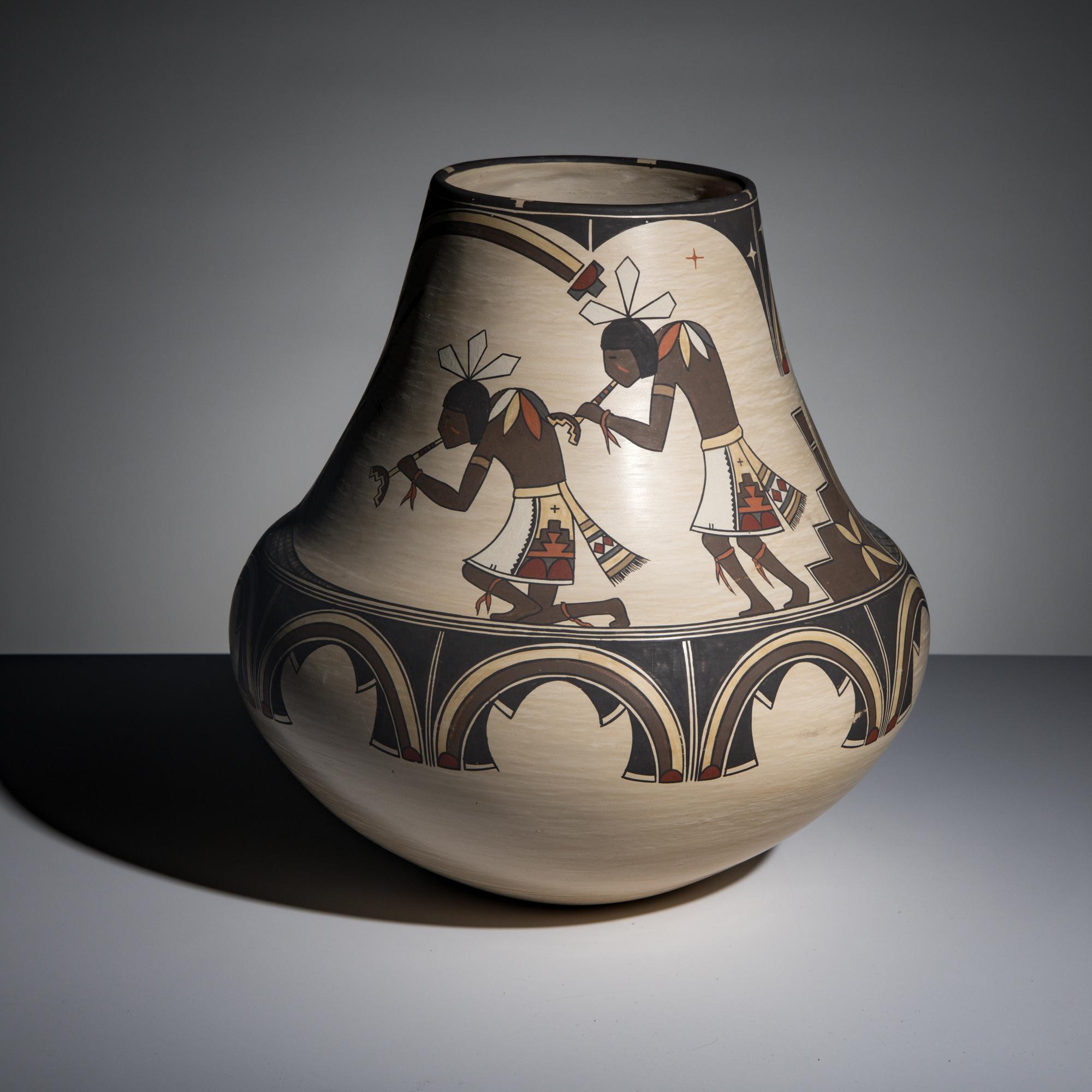 Lois Gutierrez (Santa Clara, b. 1948) — Polychrome Pottery Jar, 1988