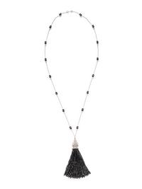 MUNNU THE GEM PALACE, DIAMOND AND BLACK DIAMOND TASSEL NECKLACE