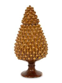 Two Continental Glazed Ceramic Table Ornaments