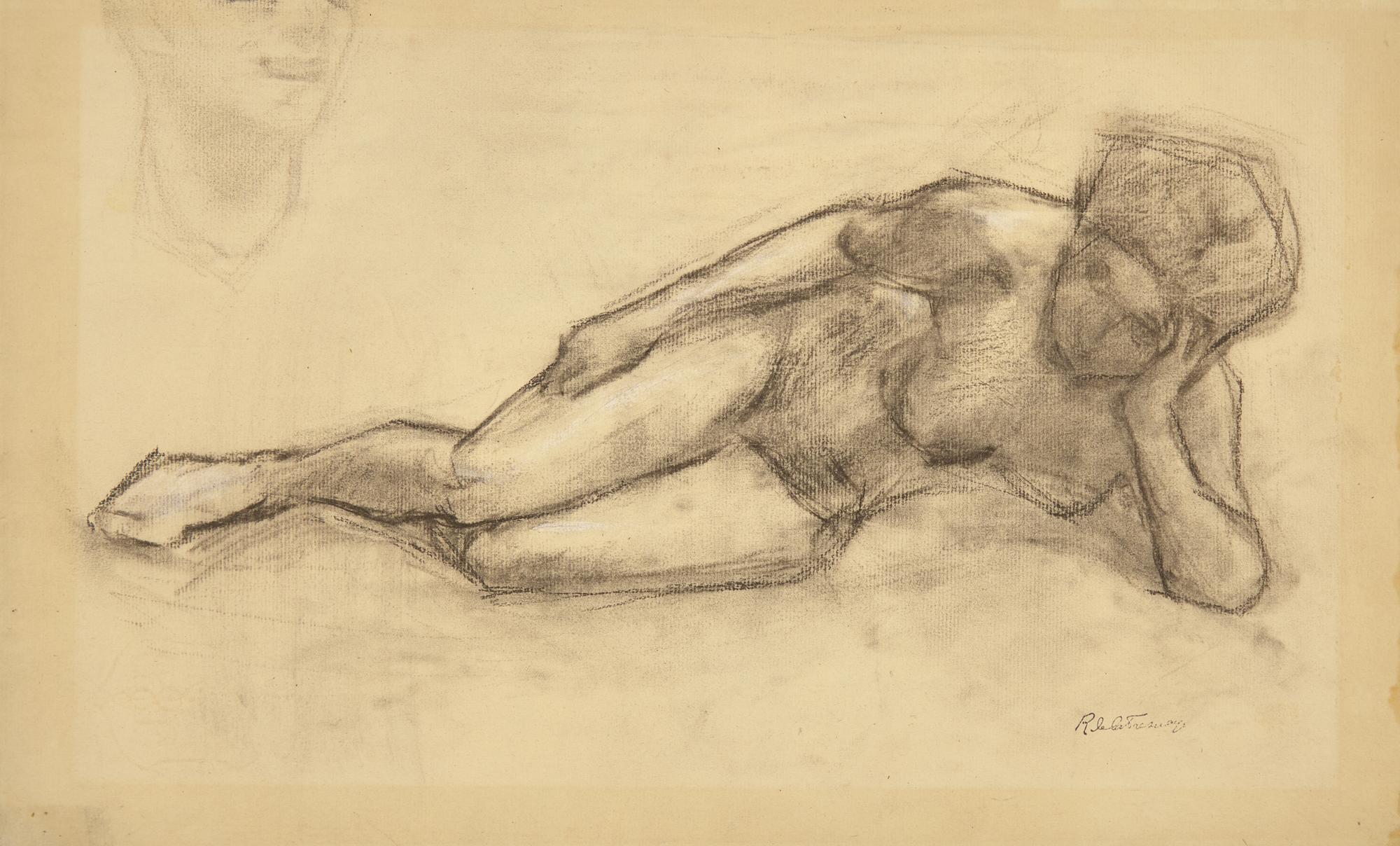 Roger de la Fresnaye (French, 1885-1925) — Nu Allongé Appuyé sur le Coude Gauche, 1910