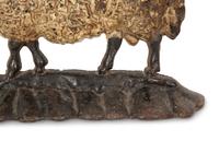 A Painted Cast Iron Sheep Doorstop