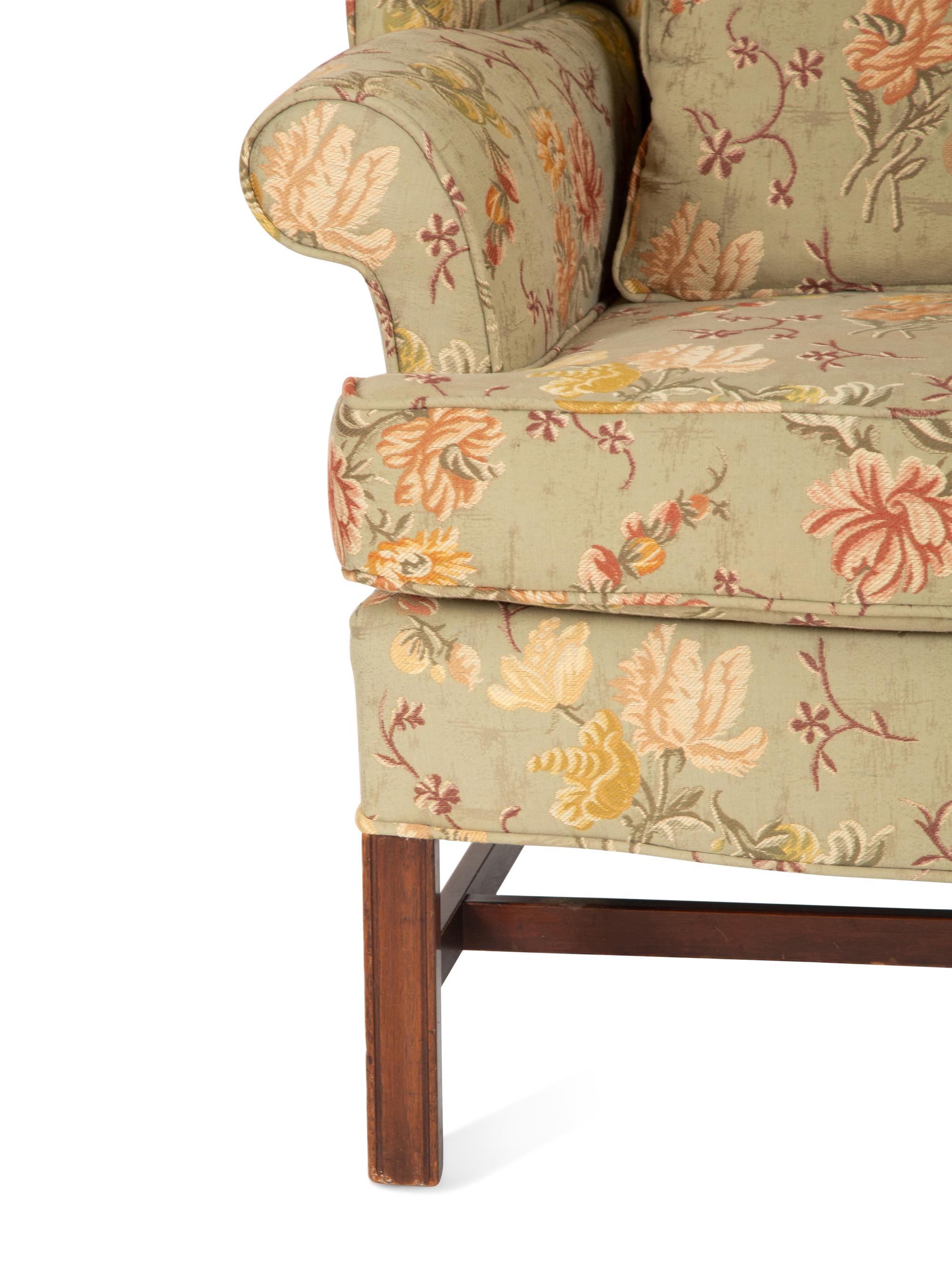 Pair of George III Style Wingback Armchairs