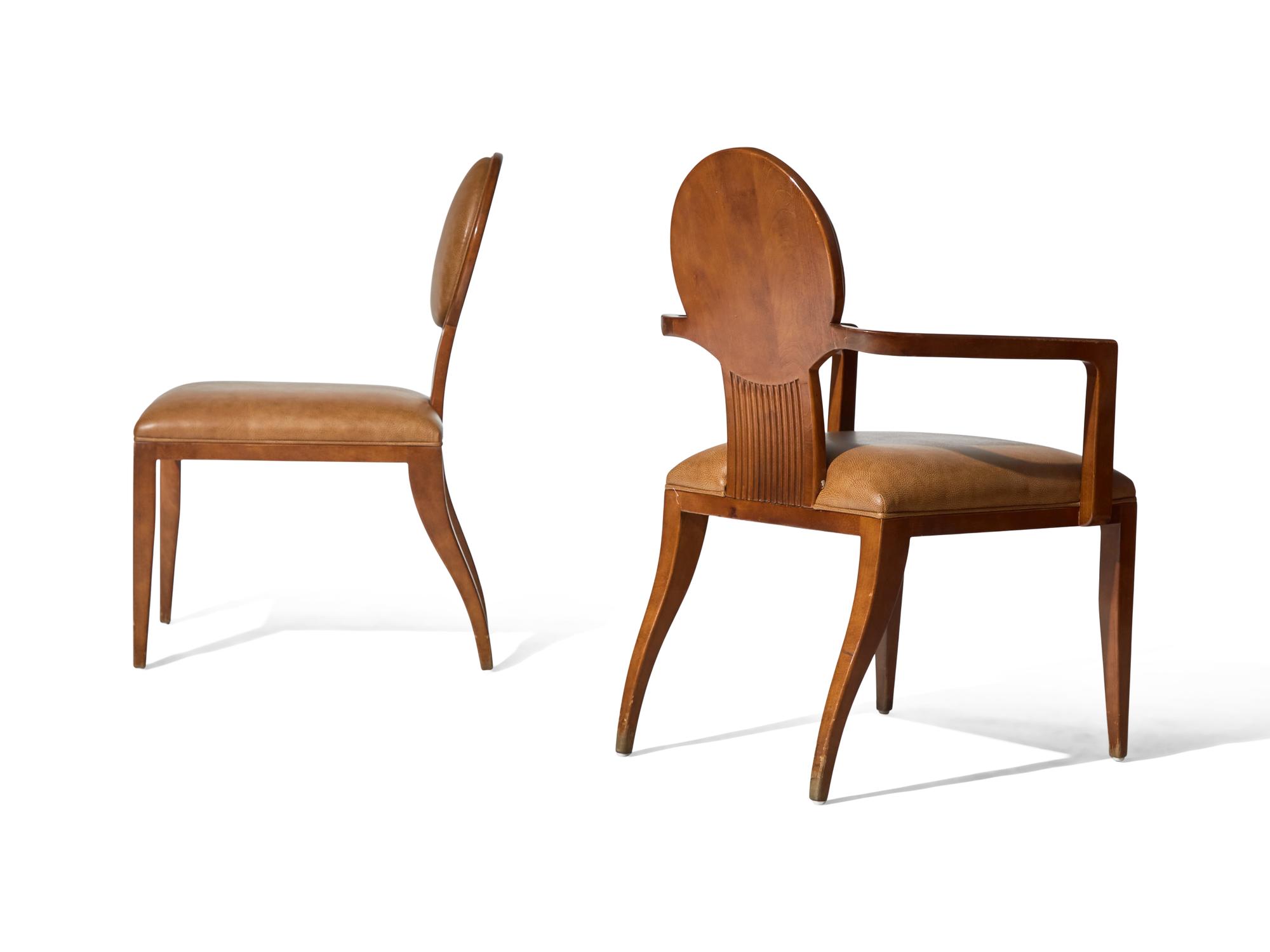 A Group of Seven 'Antelope' Chairs Designed by Juan Montoya DONATED BY JUAN MONTOYA DESIGN