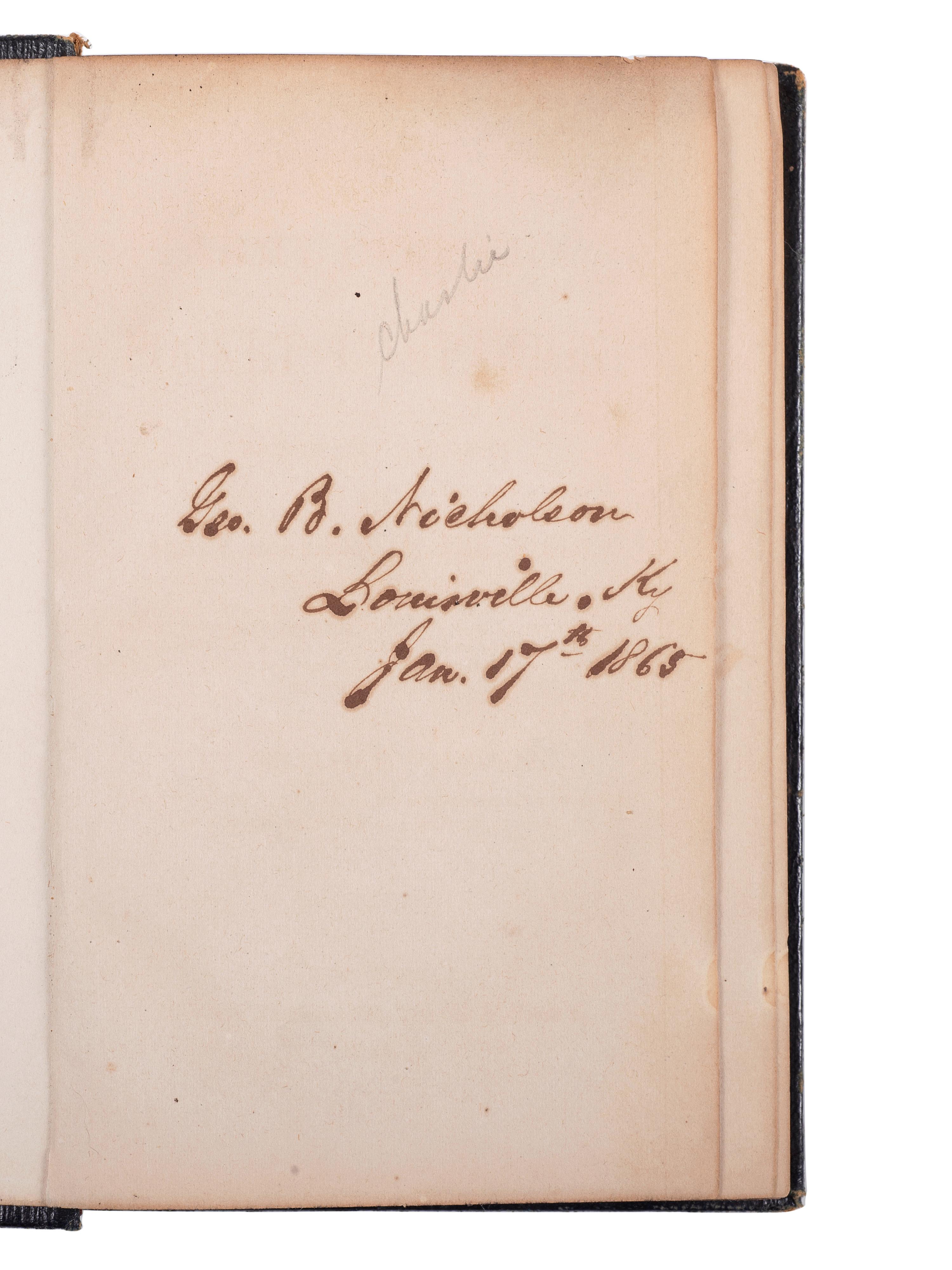 CRAIGHILL, William Price (1833-1909). Army Officers Pocket Companion: A Manual for Staff Officers in the Field . New York: D. Van Nostrand, 1863.