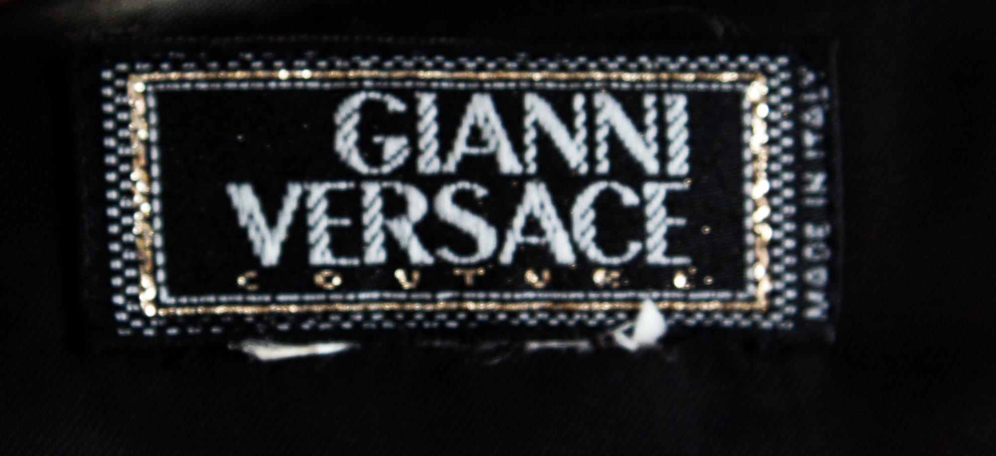 A Gianni Versace Velvet Vest, Size 38.